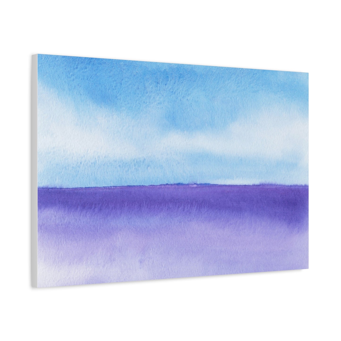Big Wave Watercolor Art Print | Ready-to-Hang Custom Matte Canvas with Eco-Friendly Pine Frame