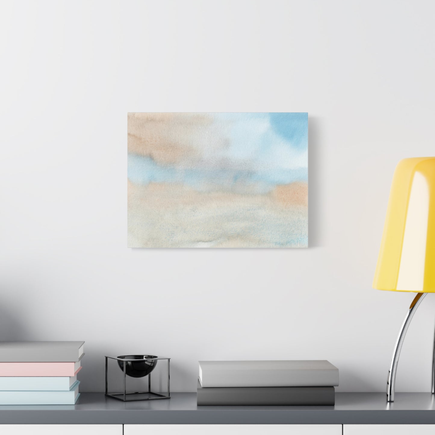 Beach Abstract Art Print | Ready-to-Hang Custom Matte Canvas with Eco-Friendly Pine Frame