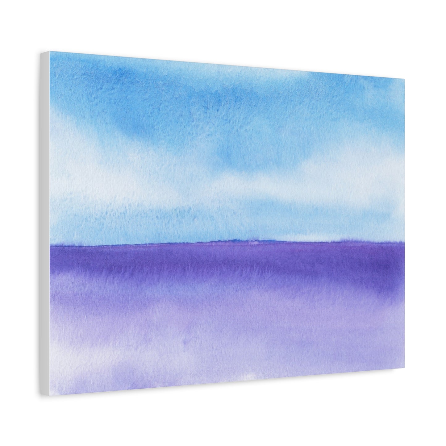 Big Wave Watercolor Art Print | Ready-to-Hang Custom Matte Canvas with Eco-Friendly Pine Frame