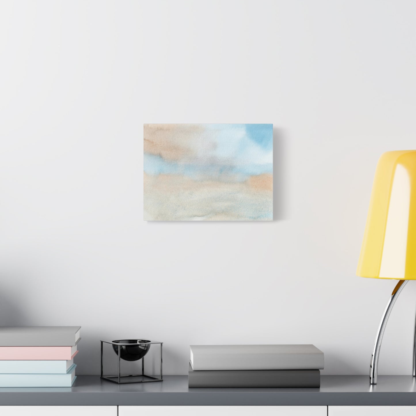 Beach Abstract Art Print | Ready-to-Hang Custom Matte Canvas with Eco-Friendly Pine Frame