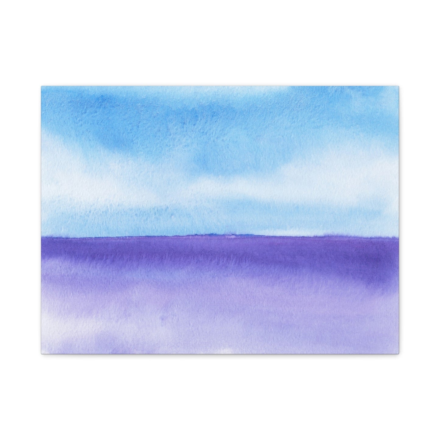 Big Wave Watercolor Art Print | Ready-to-Hang Custom Matte Canvas with Eco-Friendly Pine Frame