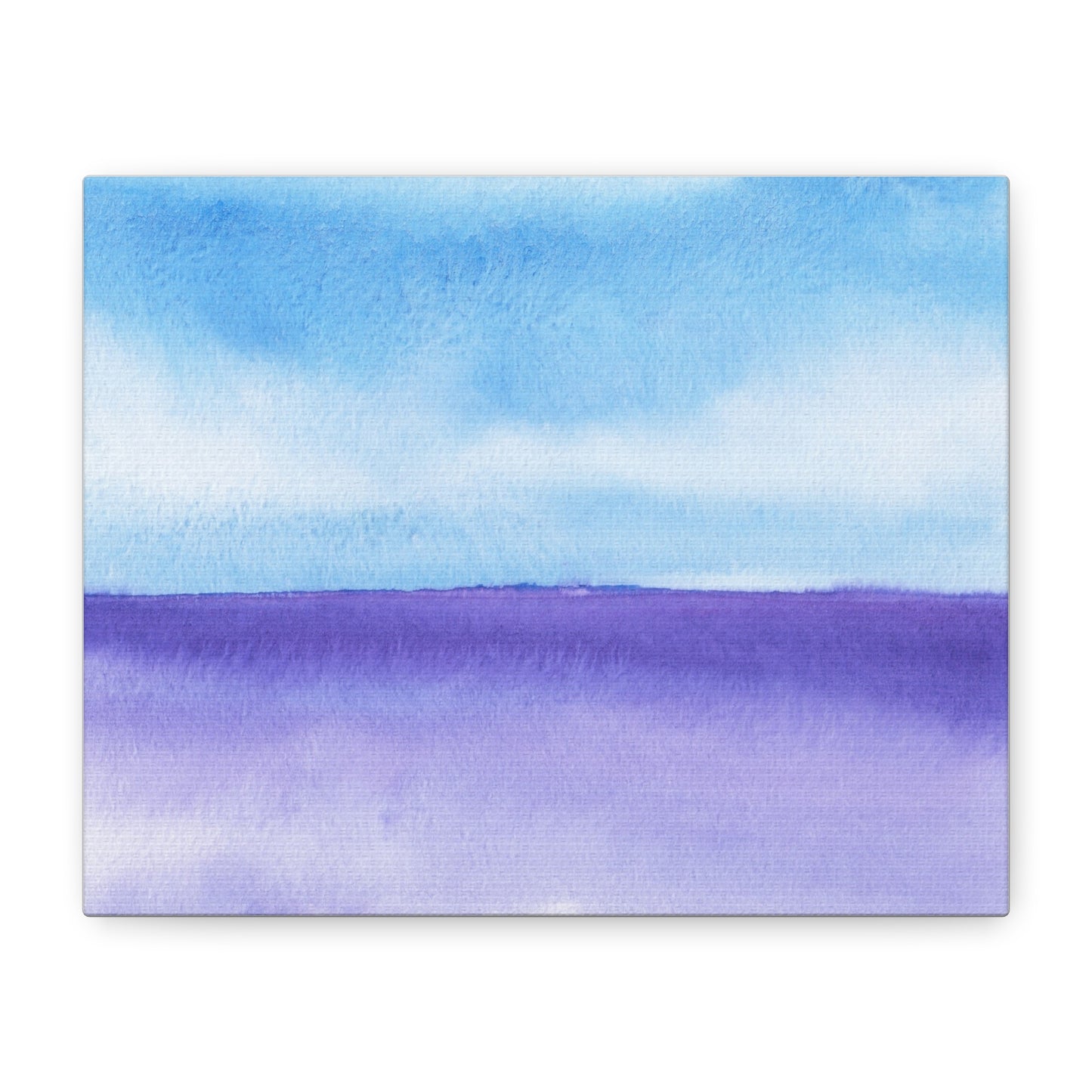 Big Wave Watercolor Art Print | Ready-to-Hang Custom Matte Canvas with Eco-Friendly Pine Frame