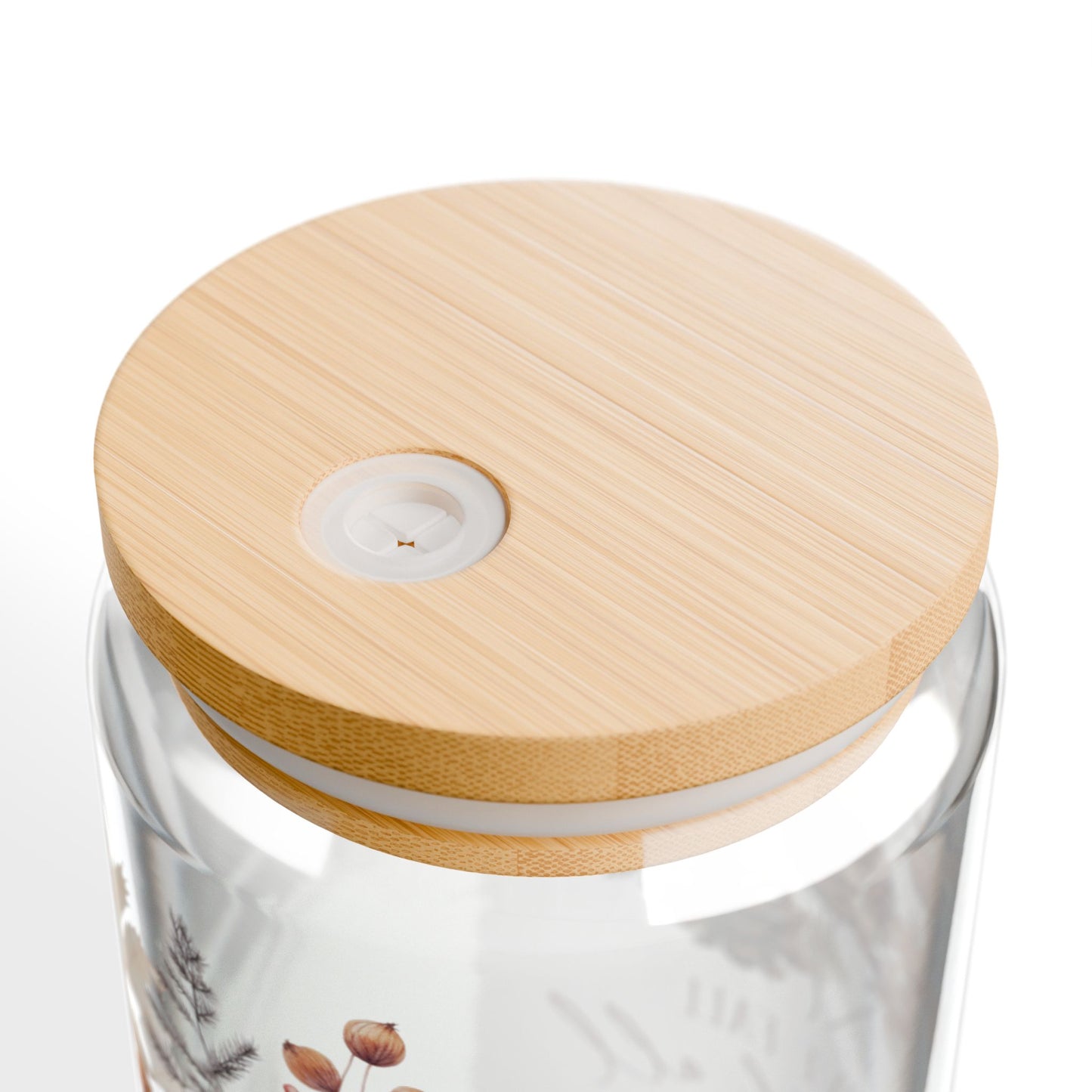 'I Love Fall Most of All' | 16oz Custom Sipper Glass with Bamboo Lid & Straw – Perfect for Sweet Treats and Family Parties
