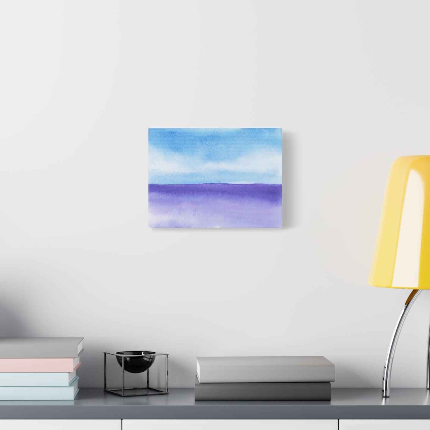 Big Wave Watercolor Art Print | Ready-to-Hang Custom Matte Canvas with Eco-Friendly Pine Frame