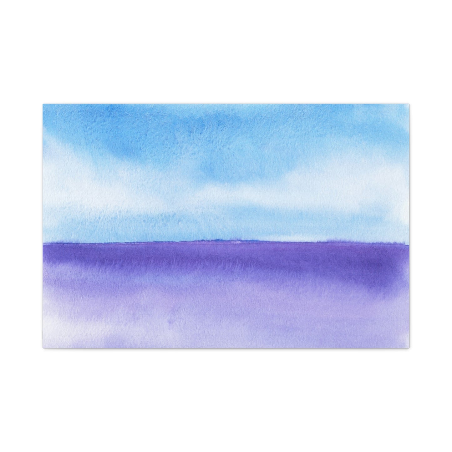 Big Wave Watercolor Art Print | Ready-to-Hang Custom Matte Canvas with Eco-Friendly Pine Frame