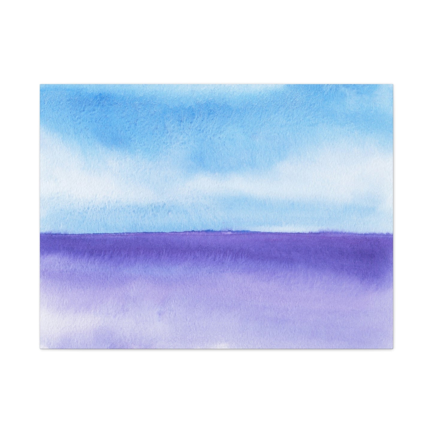 Big Wave Watercolor Art Print | Ready-to-Hang Custom Matte Canvas with Eco-Friendly Pine Frame