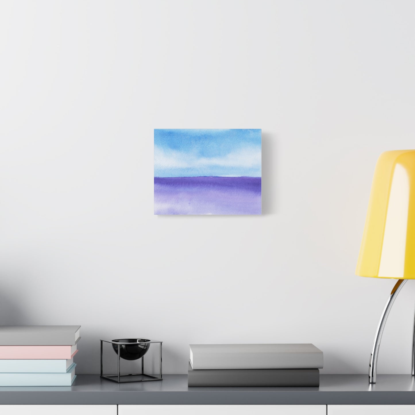 Big Wave Watercolor Art Print | Ready-to-Hang Custom Matte Canvas with Eco-Friendly Pine Frame
