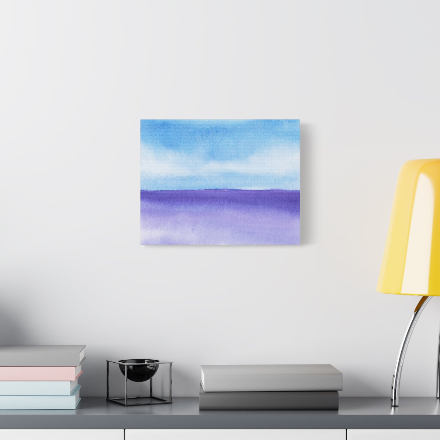 Big Wave Watercolor Art Print | Ready-to-Hang Custom Matte Canvas with Eco-Friendly Pine Frame