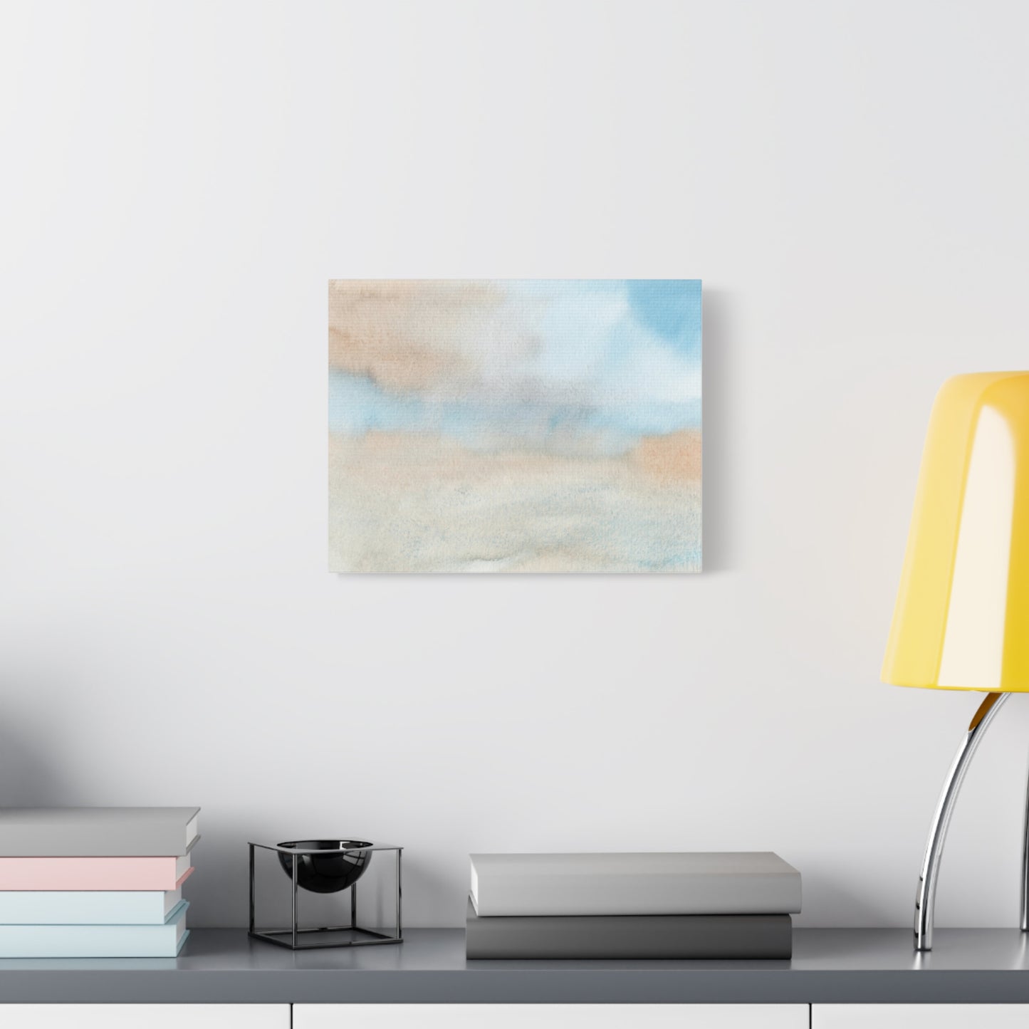 Beach Abstract Art Print | Ready-to-Hang Custom Matte Canvas with Eco-Friendly Pine Frame