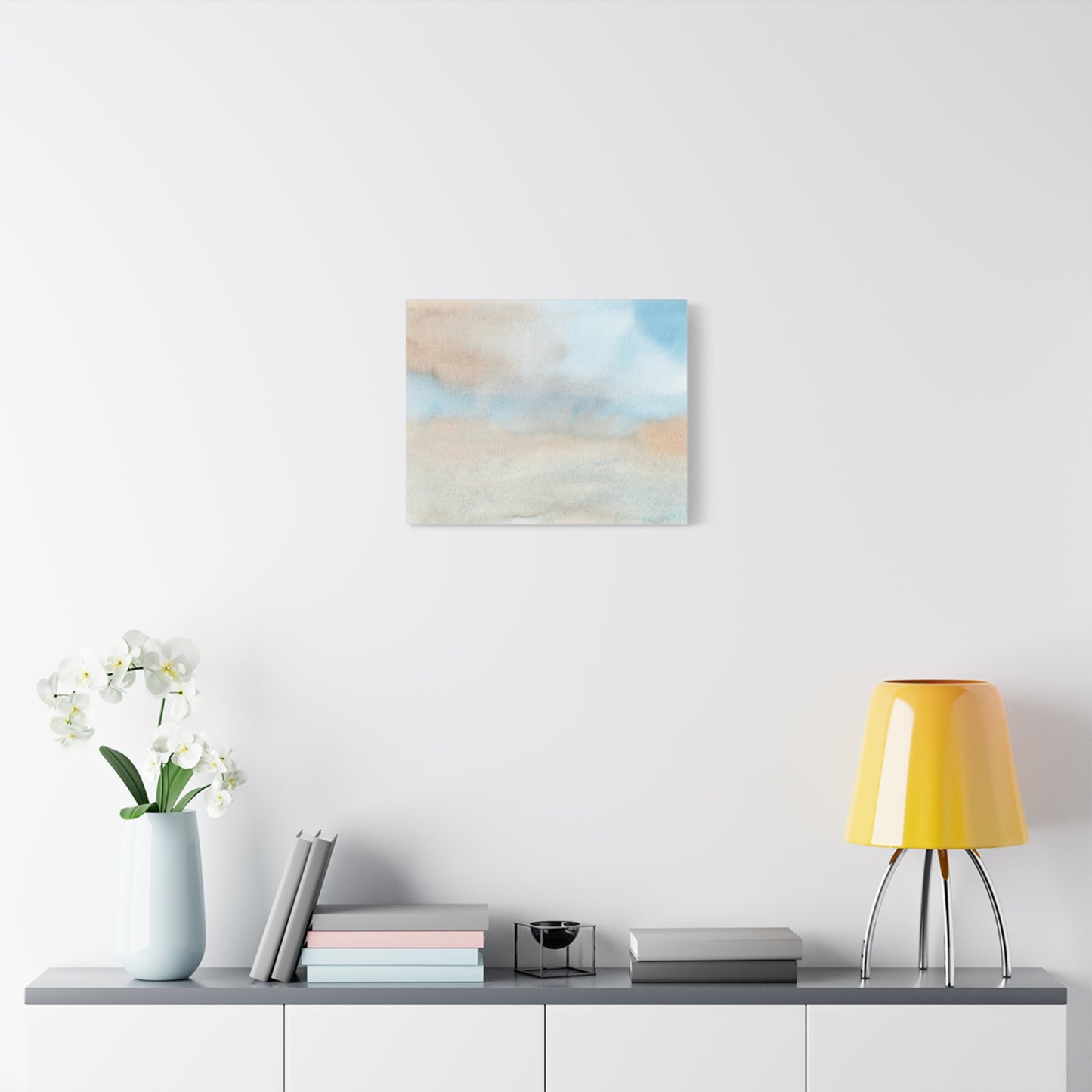 Beach Abstract Art Print | Ready-to-Hang Custom Matte Canvas with Eco-Friendly Pine Frame
