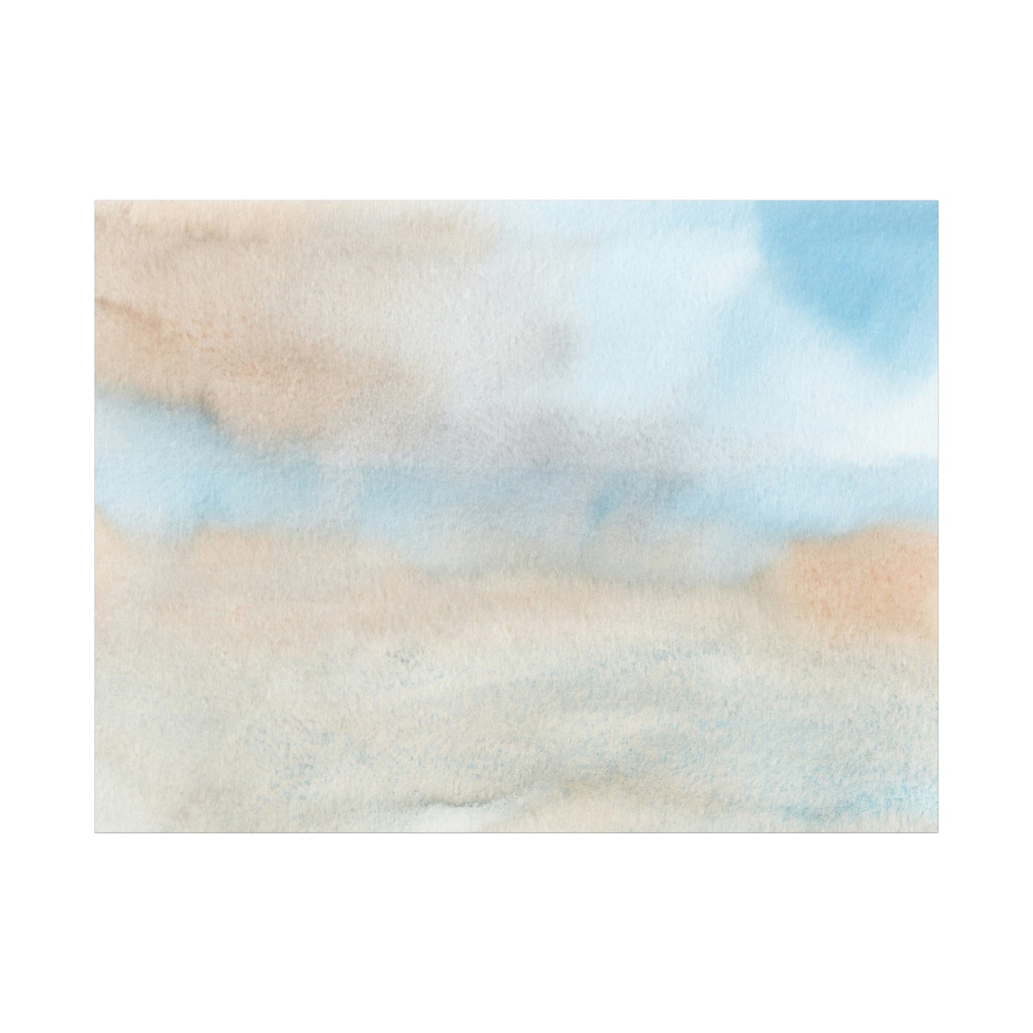 Beach Abstract Art Print | Ready-to-Hang Custom Matte Canvas with Eco-Friendly Pine Frame