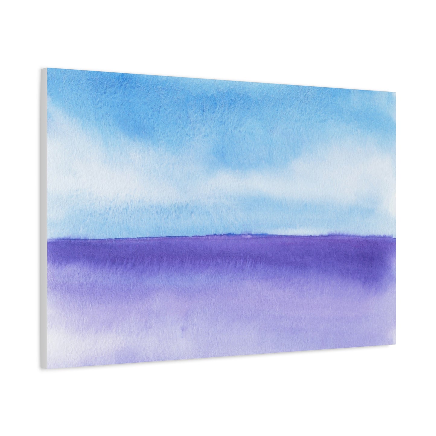 Big Wave Watercolor Art Print | Ready-to-Hang Custom Matte Canvas with Eco-Friendly Pine Frame