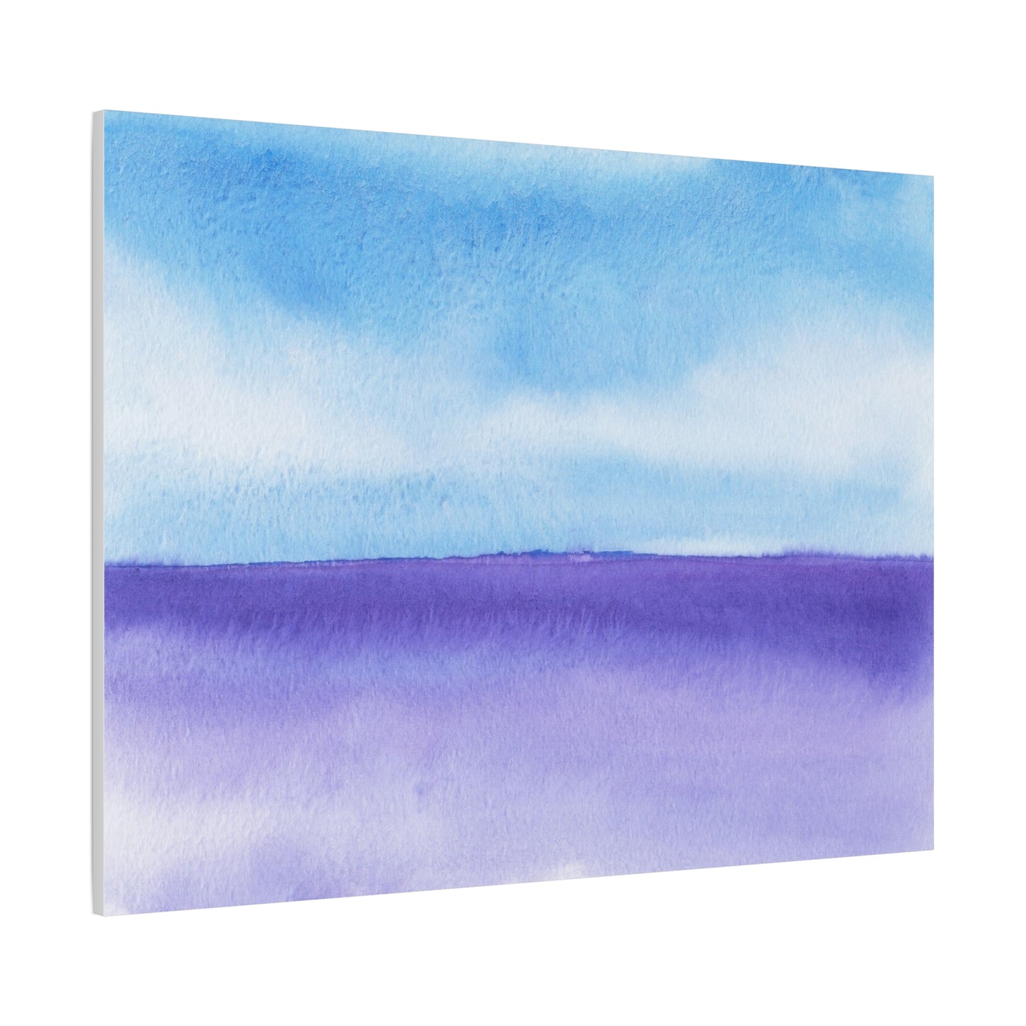 Big Wave Watercolor Art Print | Ready-to-Hang Custom Matte Canvas with Eco-Friendly Pine Frame